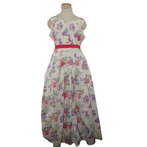 Vintage Chadwick’s Floral Dress Size 14P Button Front Garden Party Cottagecore